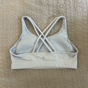 Athleta girl blue upbeat sports bra